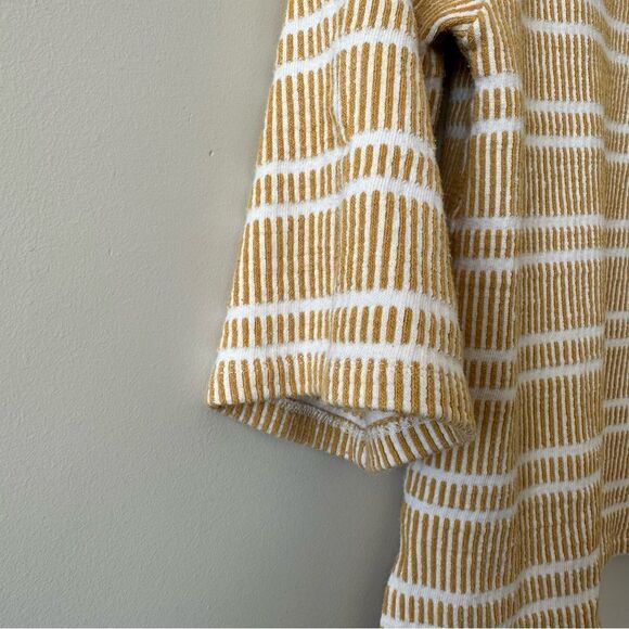 Anthropologie-Postmark Boat Neck 3/4 Sleeve Striped Top - Picture 7 of 10